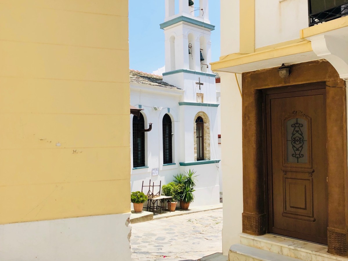 Sunny Church in&nbsp;Skopelos